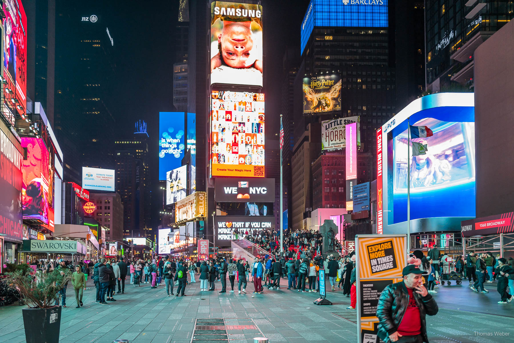 Times Square am Abend, New York City, USA, Thomas Weber, Fotograf Oldenburg