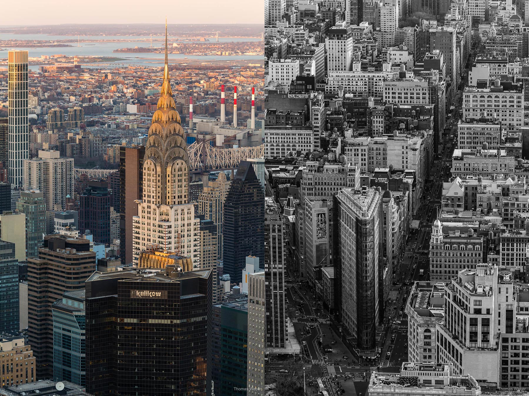 Blick vom Empire State Building über Manhattan bei Sonnenuntergang, New York City, USA, Fotograf Thomas Weber aus Oldenburg