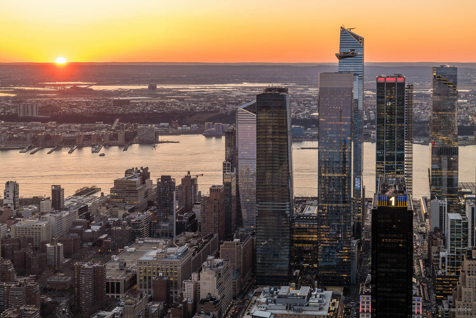 Blick vom Empire State Building über Manhattan bei Sonnenuntergang, New York City, USA, Fotograf Thomas Weber aus Oldenburg