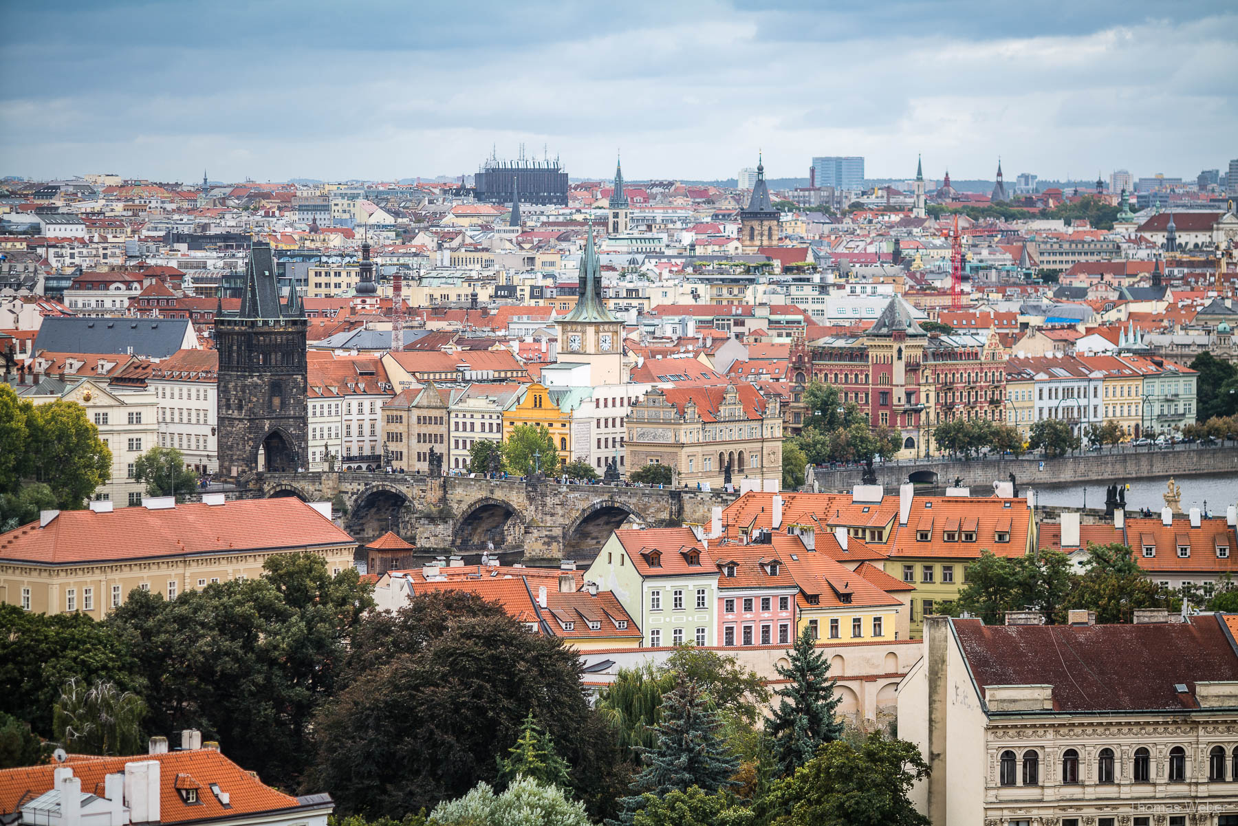Ausblick von der Prager Burg (Pražský hrad) über die Stadt, Fotograf Thomas Weber aus Oldenburg