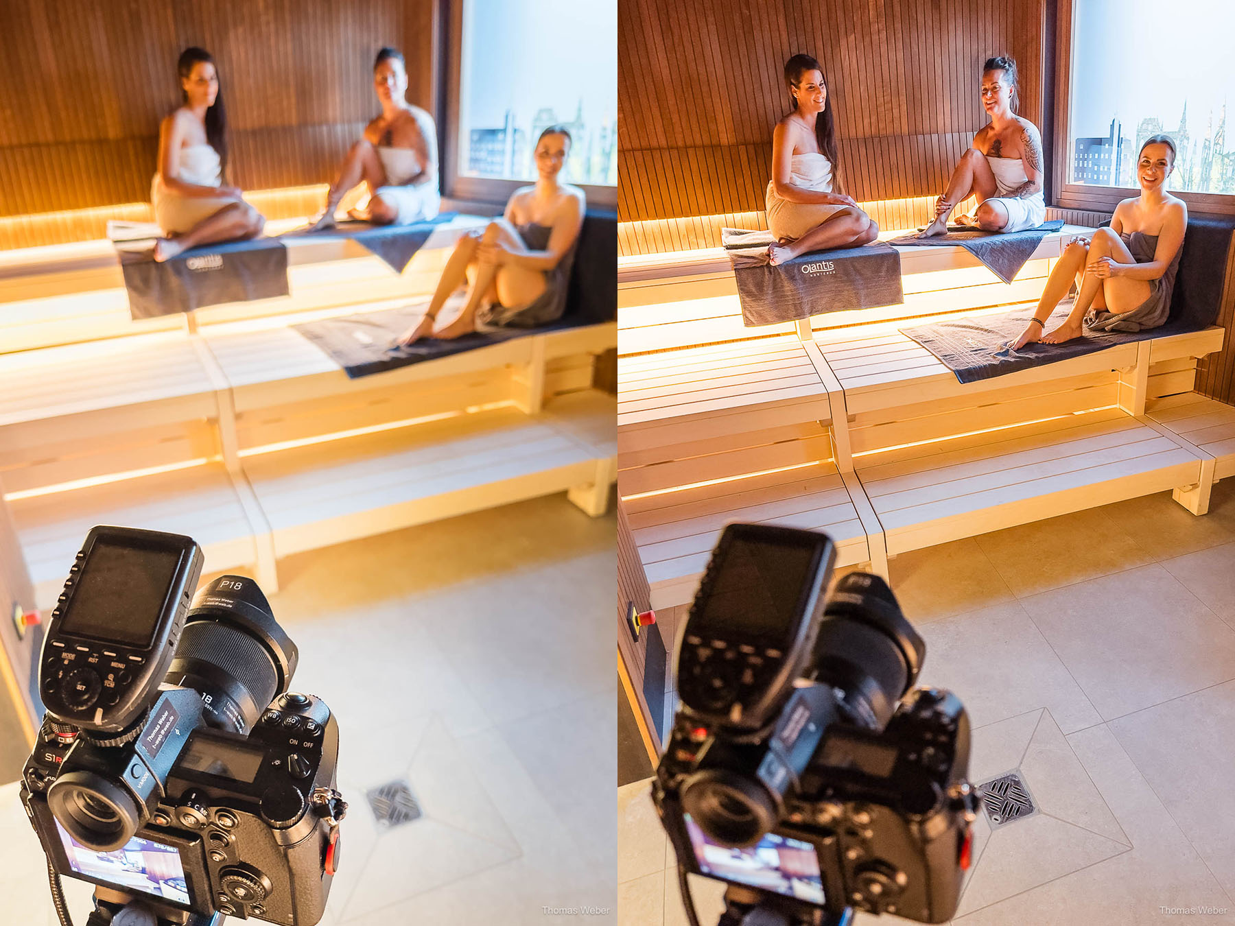 Wellness und Saunafotos im OLantis Huntebad Oldenburg, Fotograf Thomas Weber