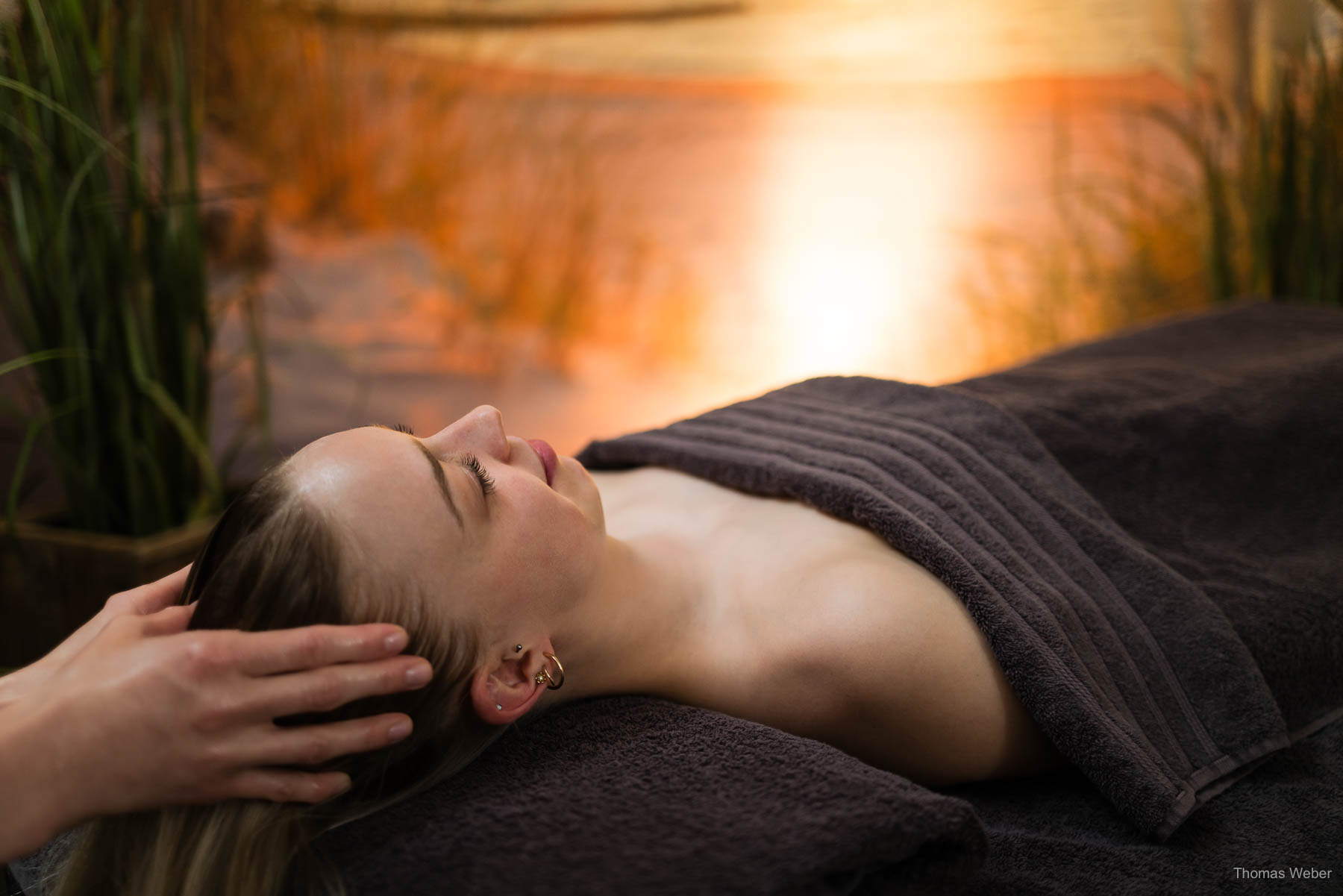 Werbefotos der Wellness- und Massageangebote im OLantis Huntebad Oldenburg, Fotograf Thomas Weber