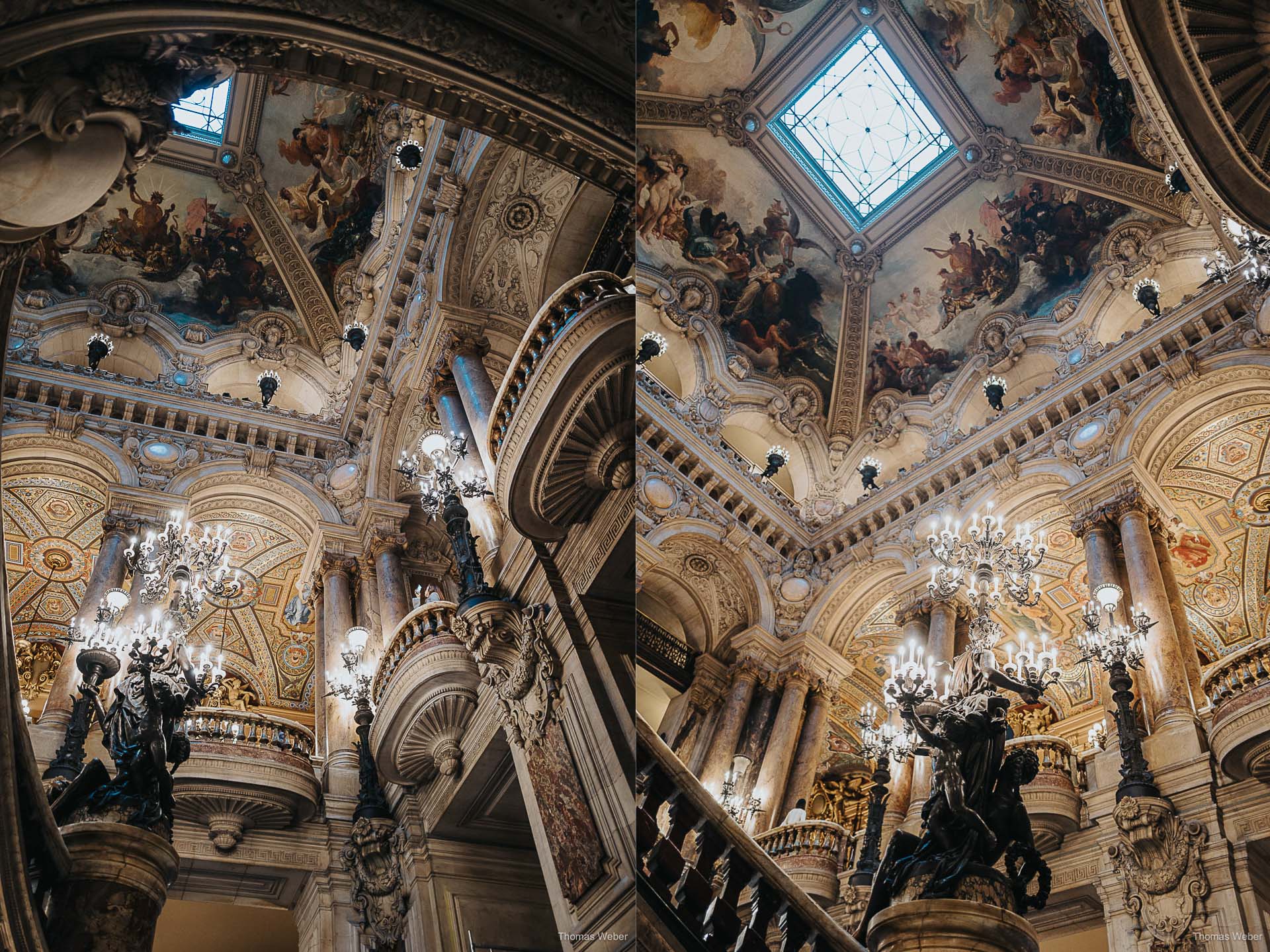 Pariser Oper und Galeries Lafayette Opéra Garnier und Galeries Lafayette in Paris
