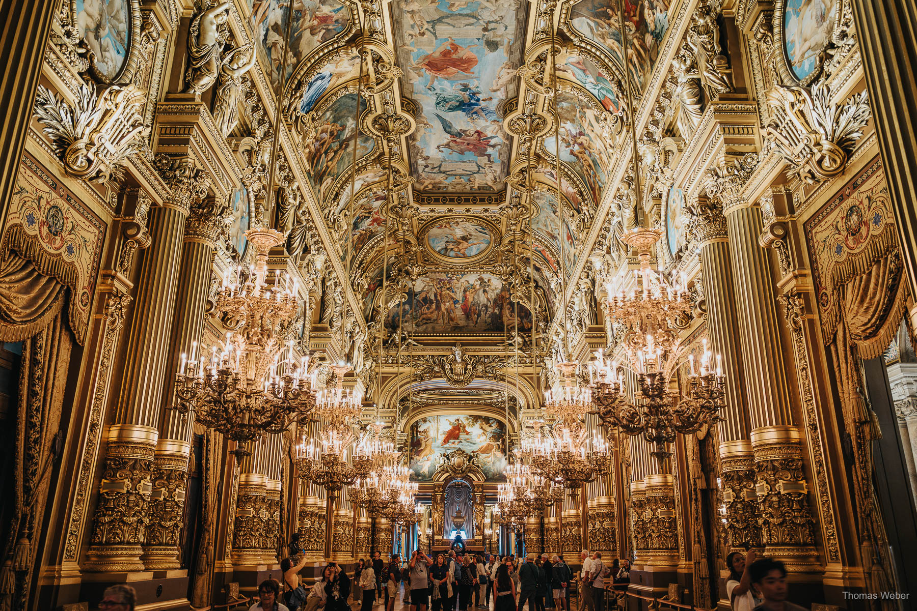 Pariser Oper und Galeries Lafayette Opéra Garnier und Galeries Lafayette in Paris